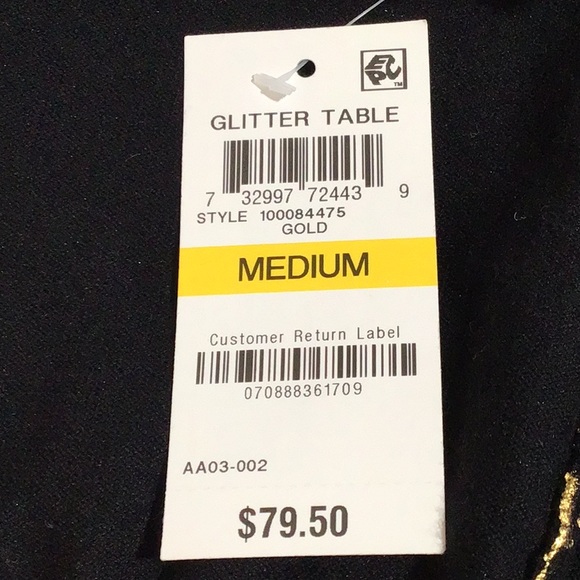 NWT INC “GlitterTable” Knit Top,‎ Size Medium - Picture 8 of 8